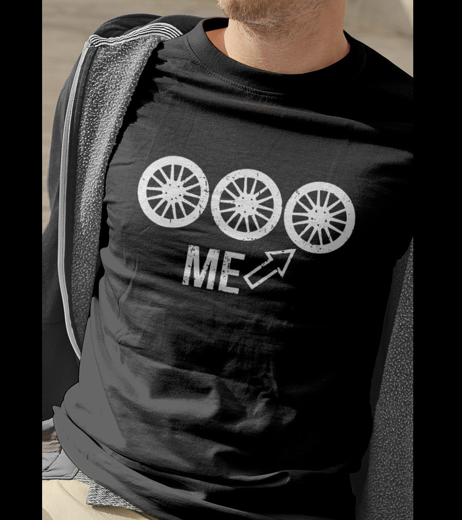 3rd Wheel Me Arrow Triple Wheels T-Shirt