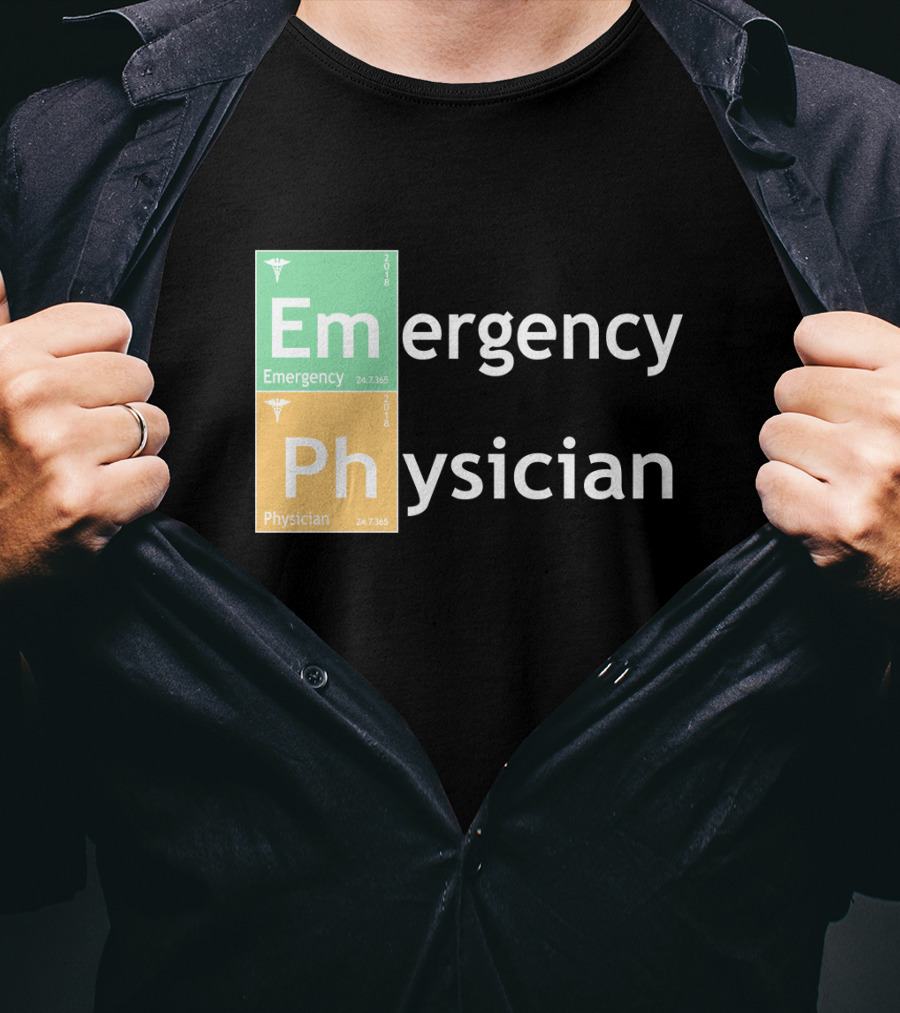 Emergency Medicine Ph Physician Periodic Table T-Shirt