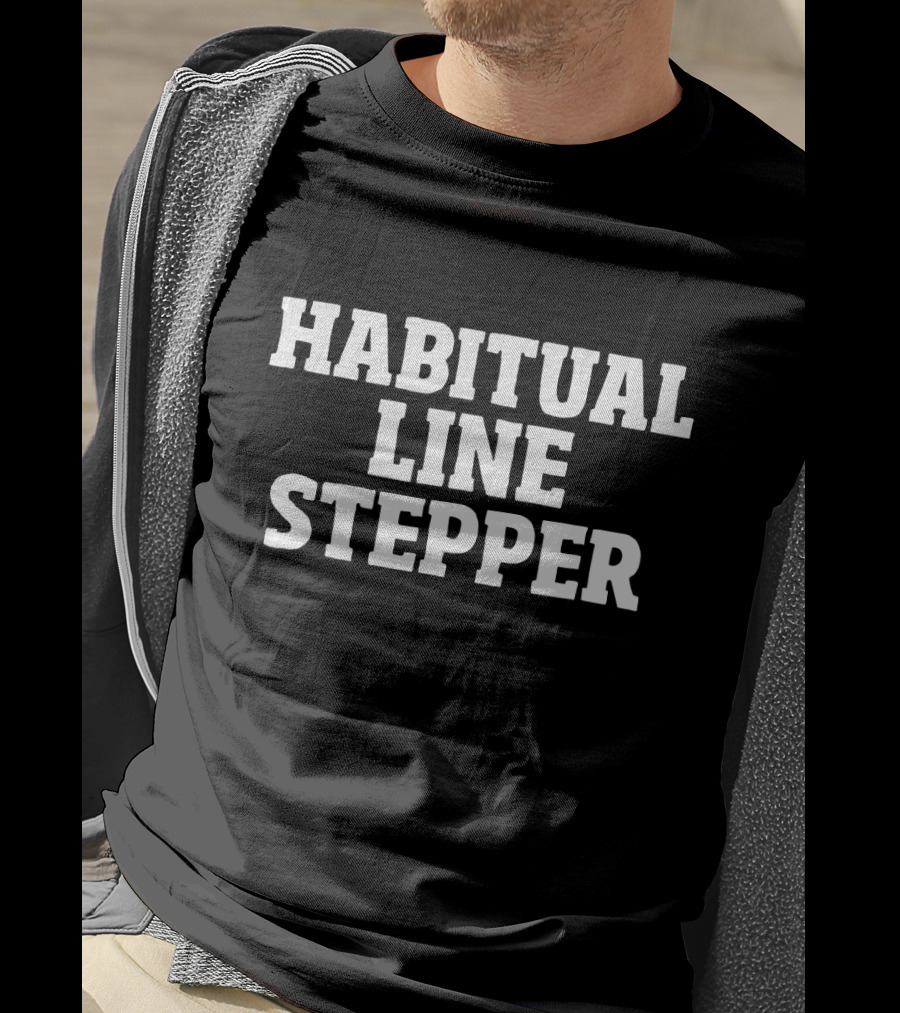 Habitual Line Stepper Text T-Shirt