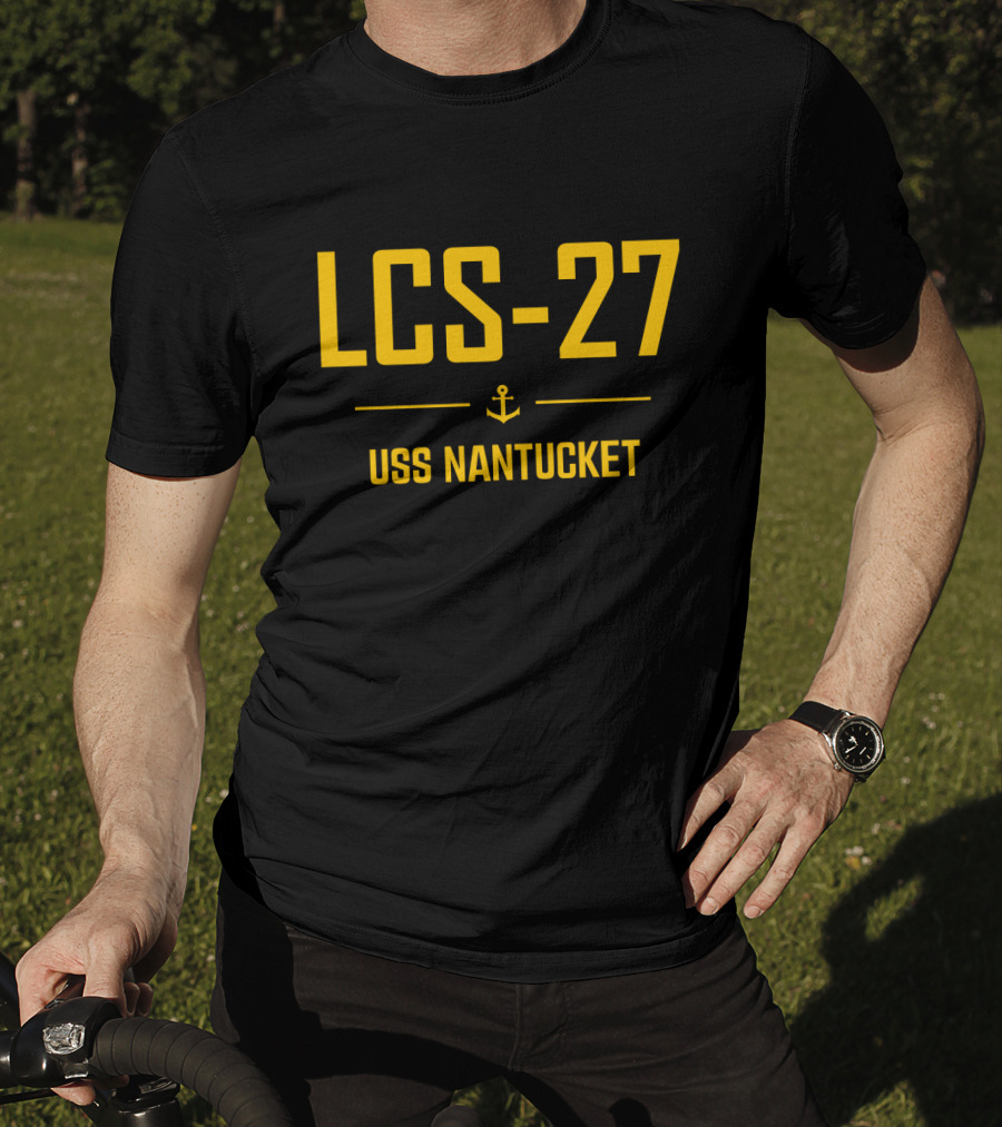 LCS-27 USS Nantucket Anchor T-Shirt