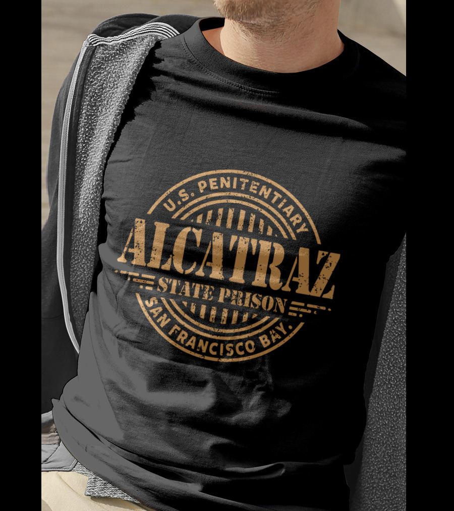 U.S. Penitentiary Alcatraz State Prison San Francisco Bay T-Shirt