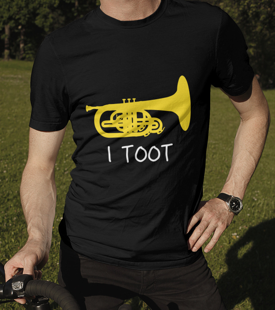 Funny Mellophone I Toot Yellow Instrument T-Shirt