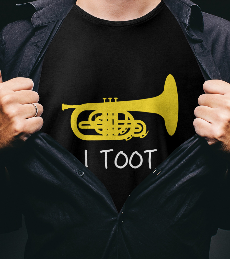 Funny Mellophone I Toot Yellow Instrument T-Shirt