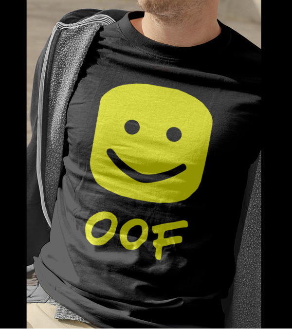 Oof Blox Meme For Non-Noobs With Smiley Face Image T-Shirt