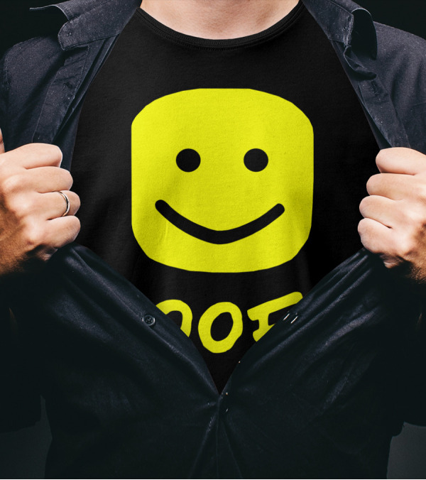 Oof Blox Meme For Non-Noobs With Smiley Face Image T-Shirt