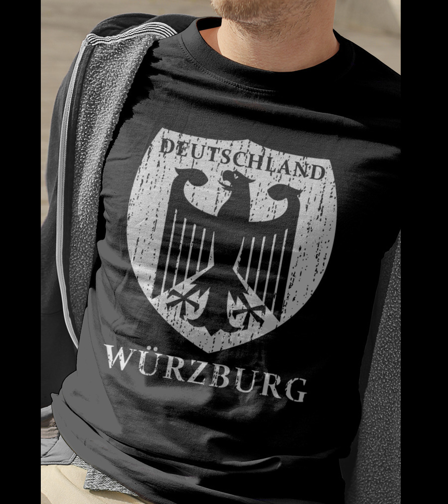 Deutschland Würzburg German Eagle Emblem T-Shirt