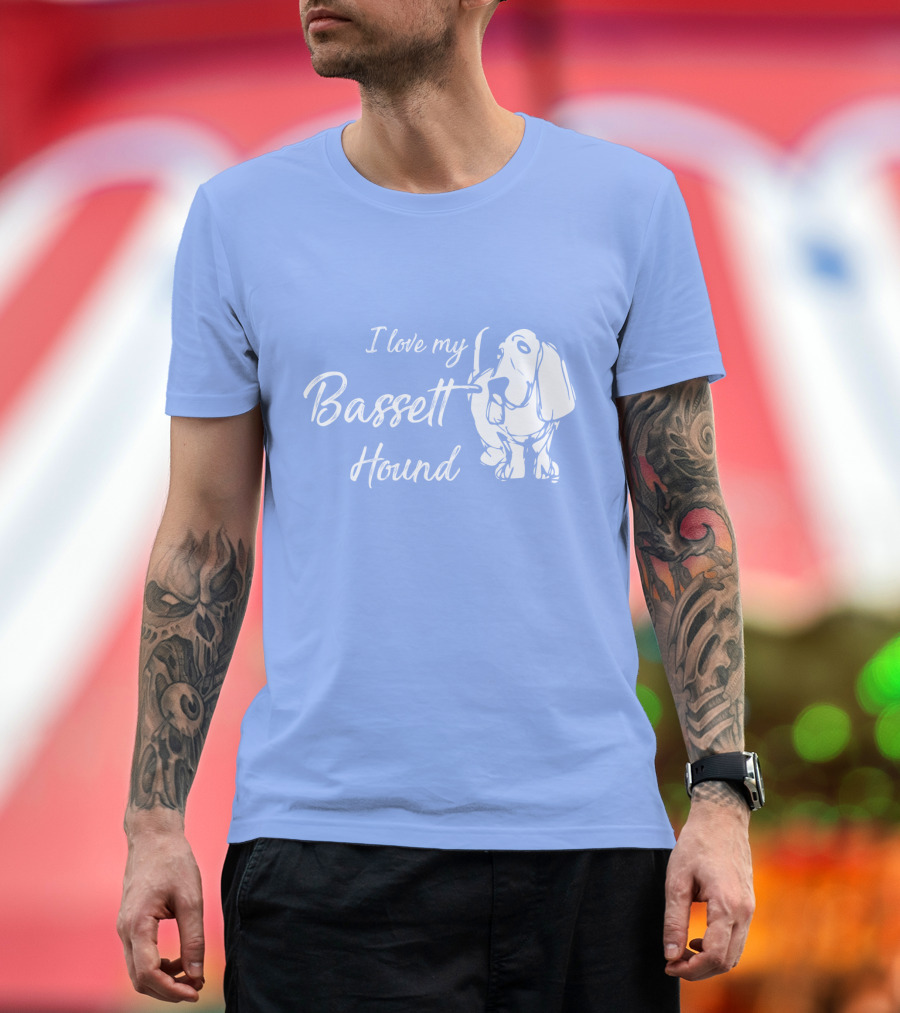 I Love My Basset Hound T-Shirt