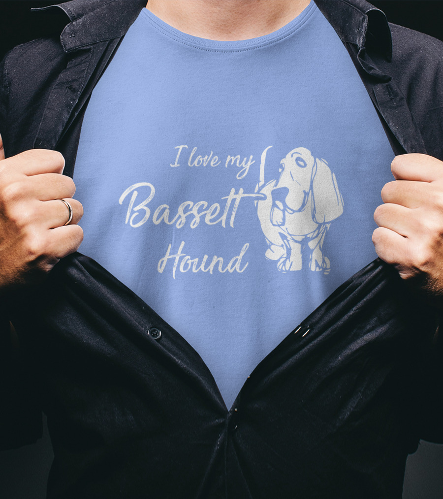 I Love My Basset Hound T-Shirt