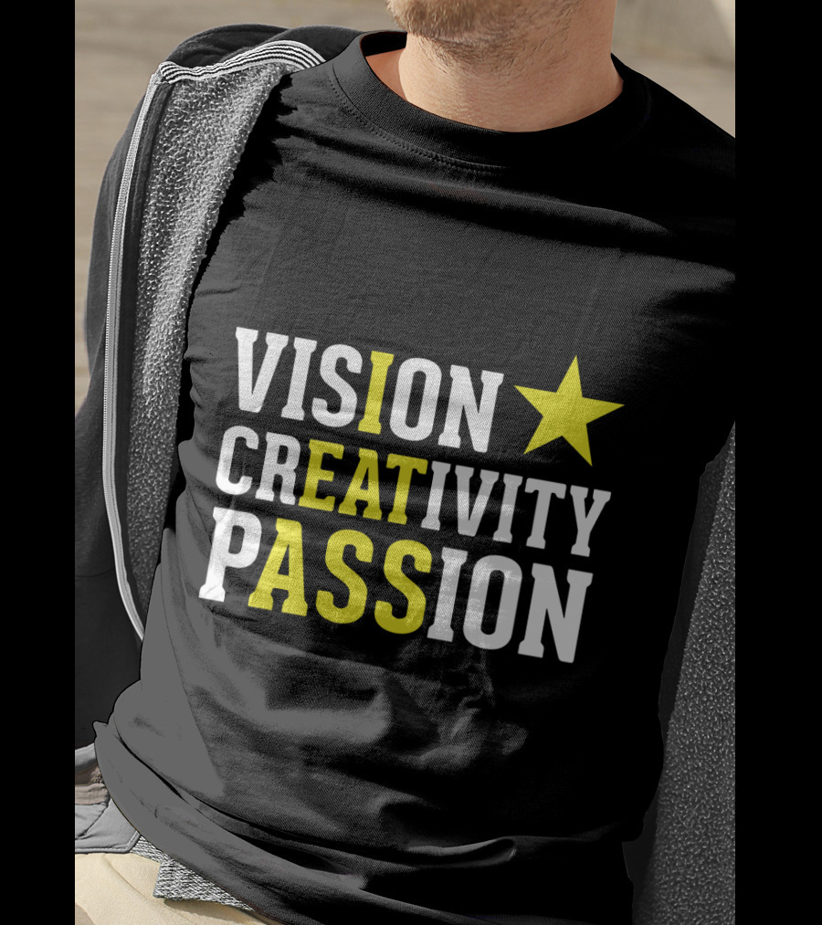 Vision Creativity Passion Star T-Shirt
