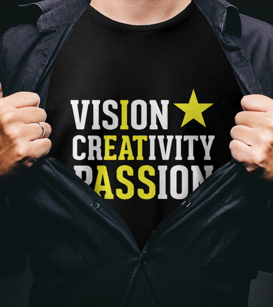 Vision Creativity Passion Star T-Shirt
