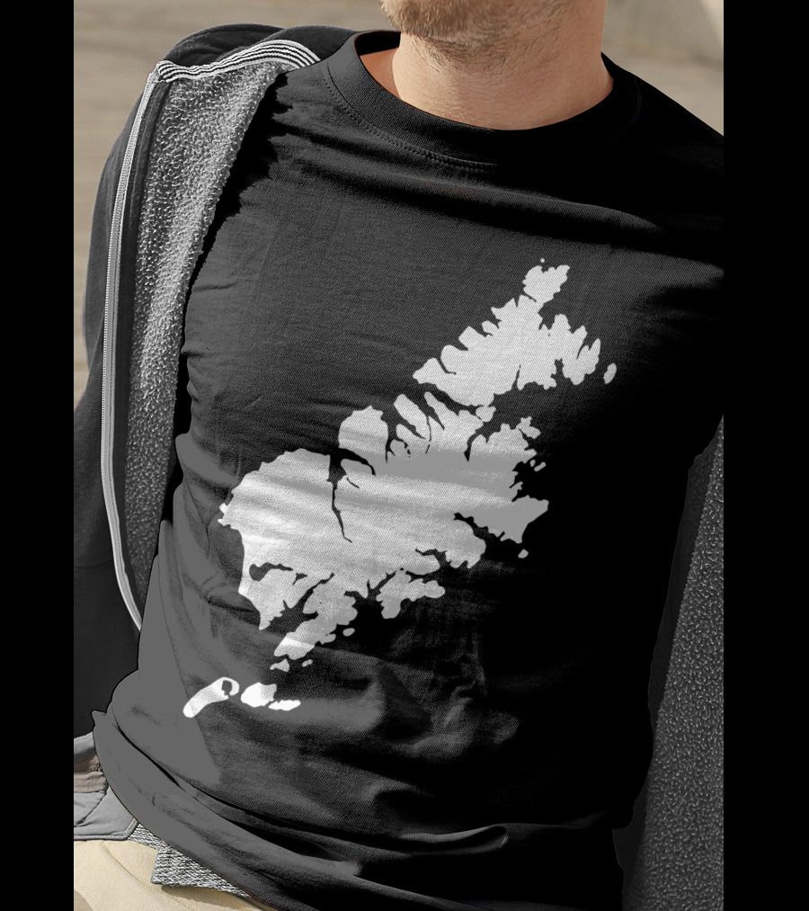 Kodiak Island Alaska Map Outline Home State T-Shirt