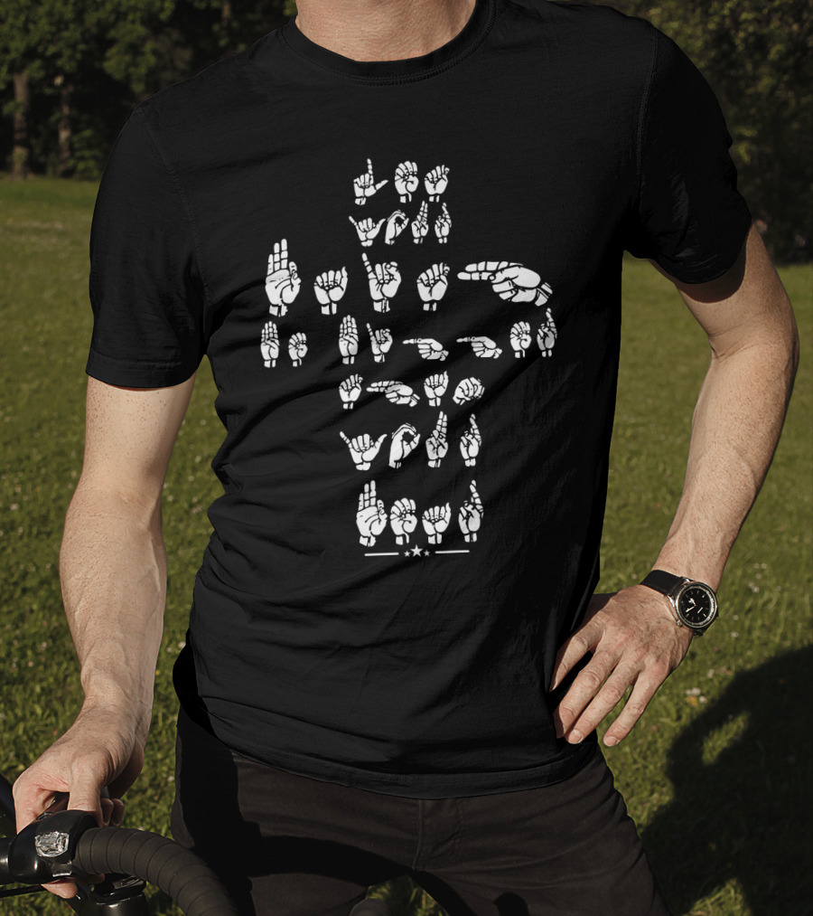 Let Your Faith Be Bigger Than Your Fear ASL Sign Language T-Shirt