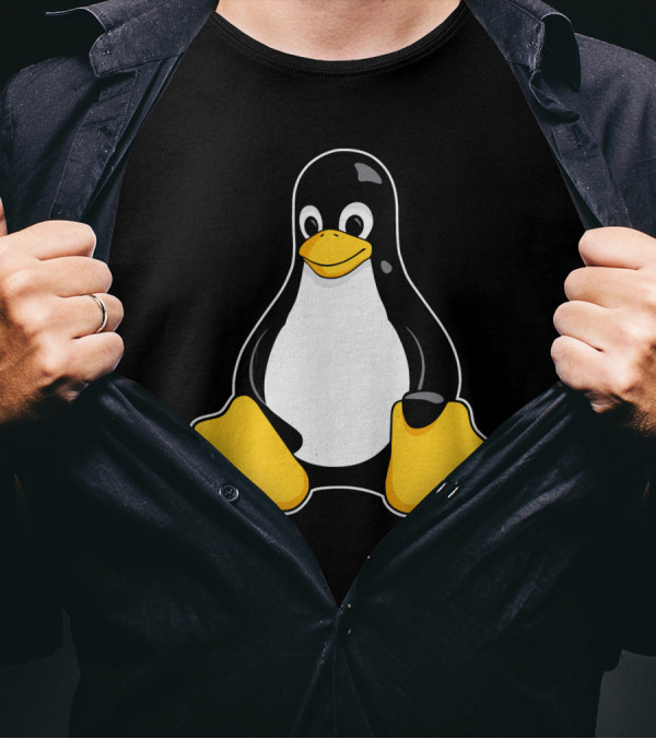Tux The Penguin Linux Mascot Enhanced Linux Mascot Tux T-Shirt