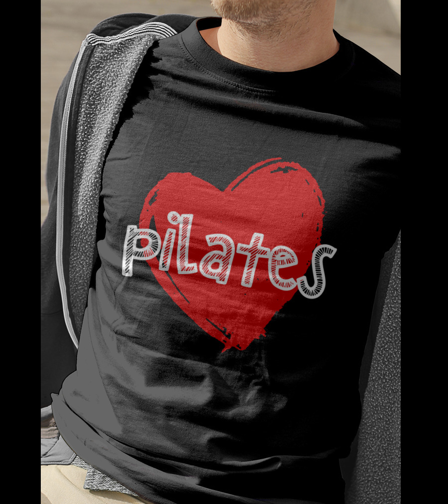 Pilates Love Red Heart T-Shirt
