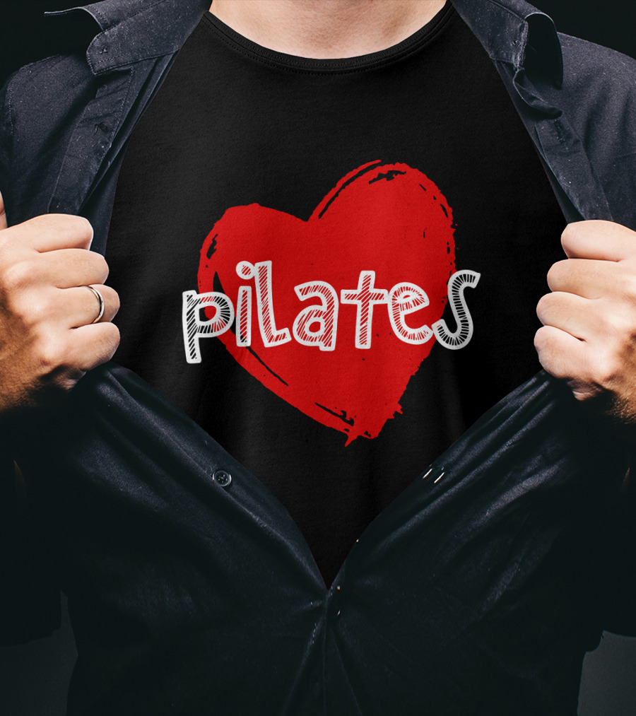Pilates Love Red Heart T-Shirt