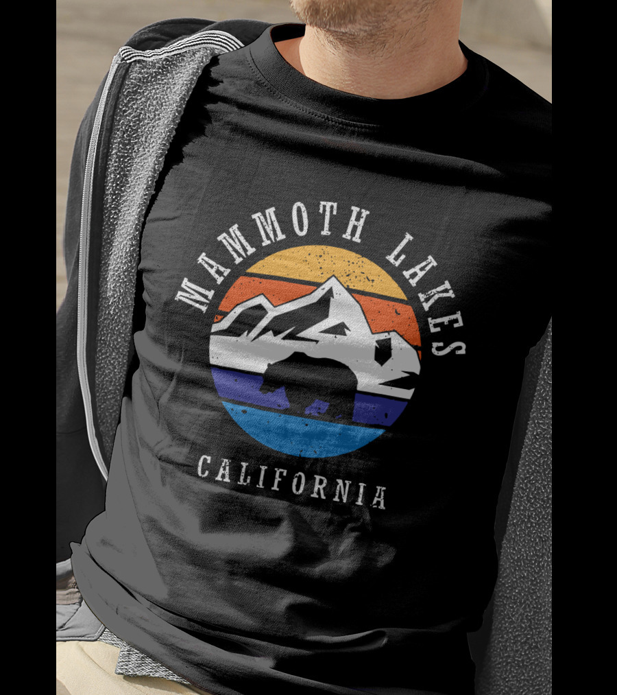 Mammoth Lakes California Bear Mountains Sunset T-Shirt