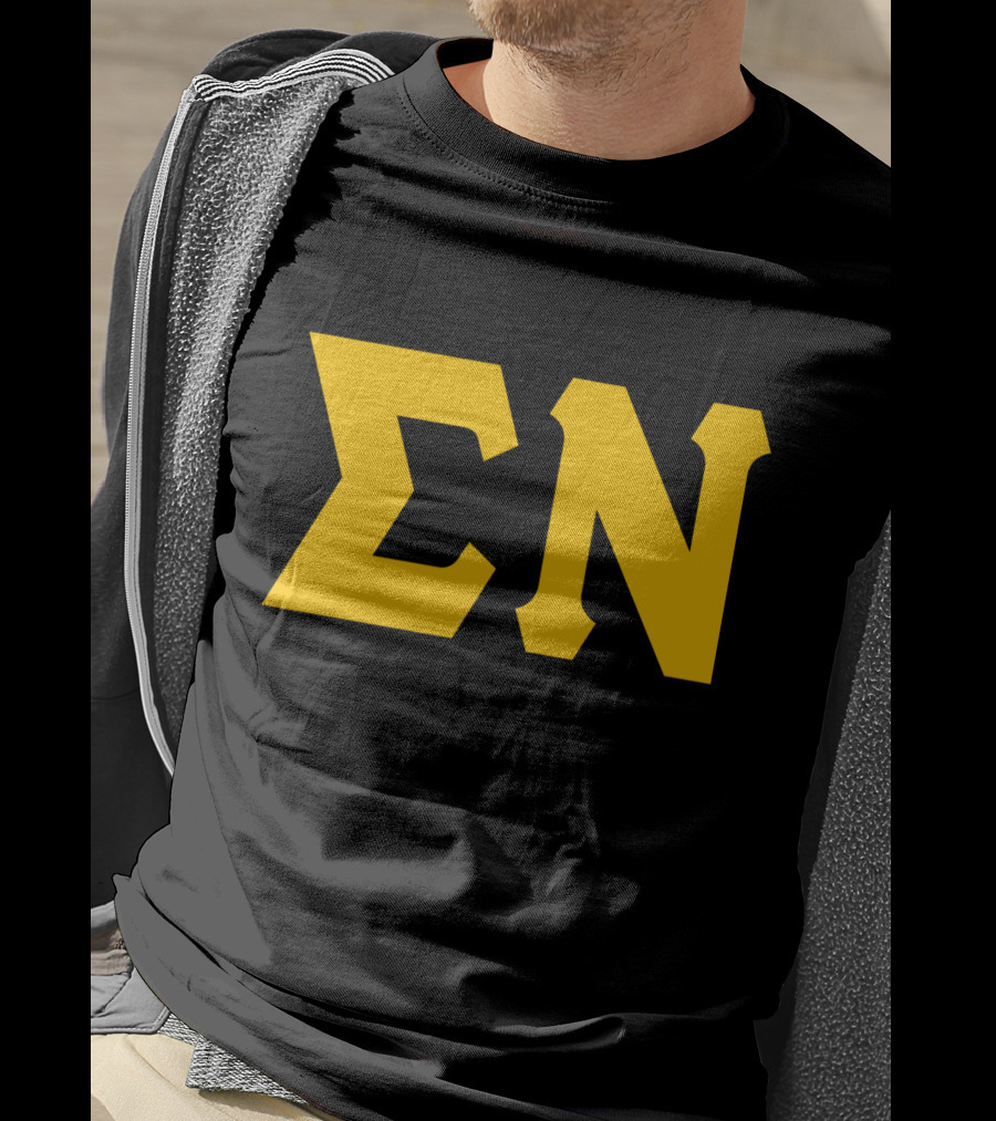 Mens Sigma Greek Letters ΣΝ T-Shirt