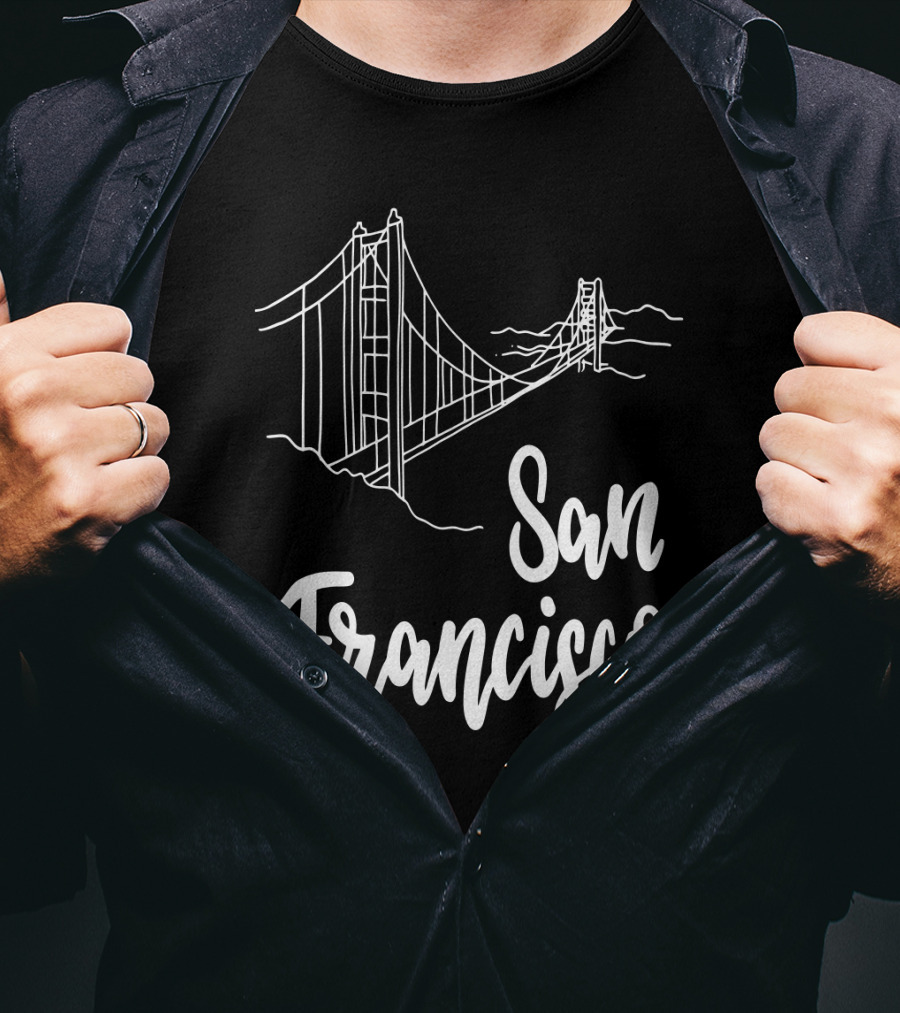 San Francisco Golden Gate Bridge California State T-Shirt