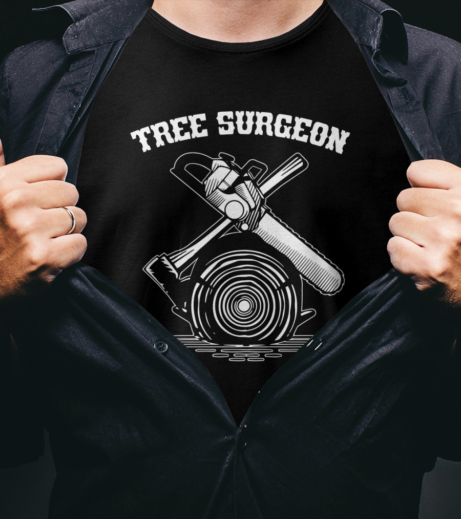 Tree Surgeon Chainsaw Axe Logging T-Shirt