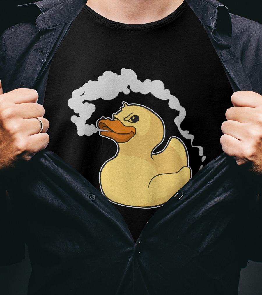 Fire Breathing Rubber Ducky With Smoke T-Shirt