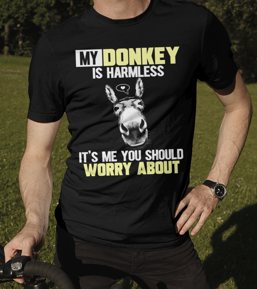My Donkey Is Harmless It's ME You Should Worry About T-Shirt
