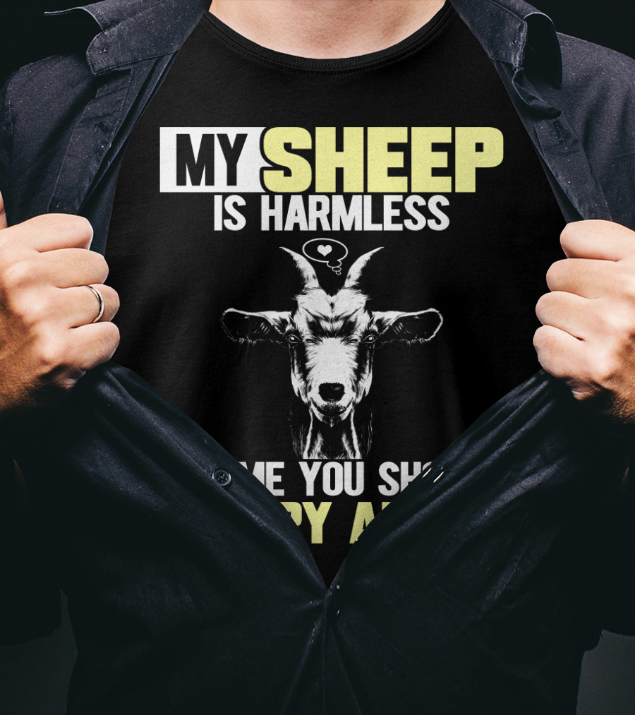 My Sheep Is Harmless It's ME You Should Worry About T-Shirt