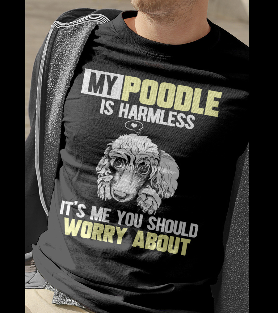 My Poodle Is Harmless It's ME You Should Worry About T-Shirt