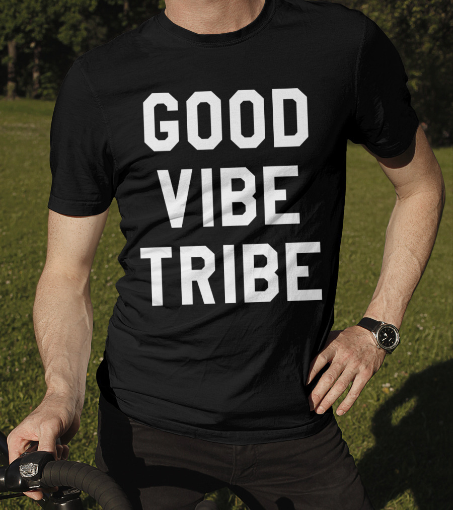 GOOD VIBE TRIBE Varsity-Inspired T-Shirt