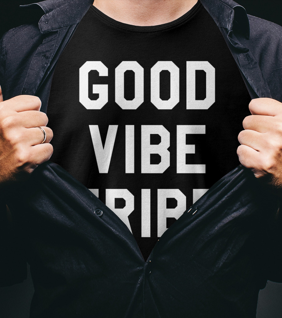 GOOD VIBE TRIBE Varsity-Inspired T-Shirt