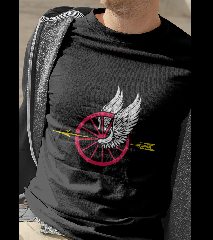 Law Enforcement Motorcycle Unit Wing Wheel And Arrow T-Shirt