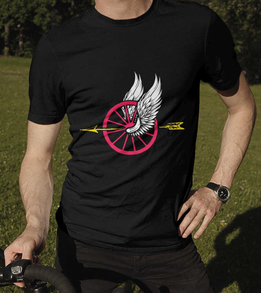Law Enforcement Motorcycle Unit Wing Wheel And Arrow T-Shirt