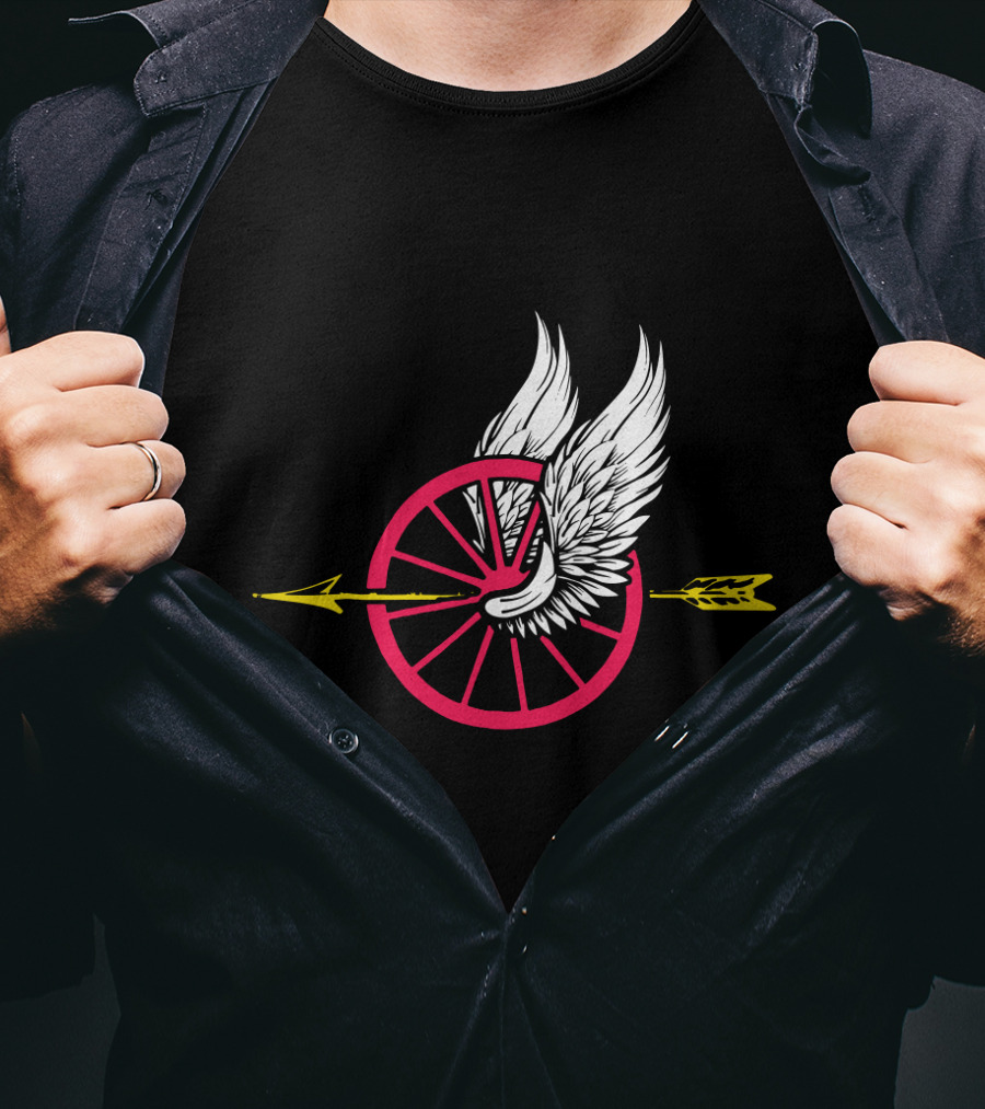 Law Enforcement Motorcycle Unit Wing Wheel And Arrow T-Shirt