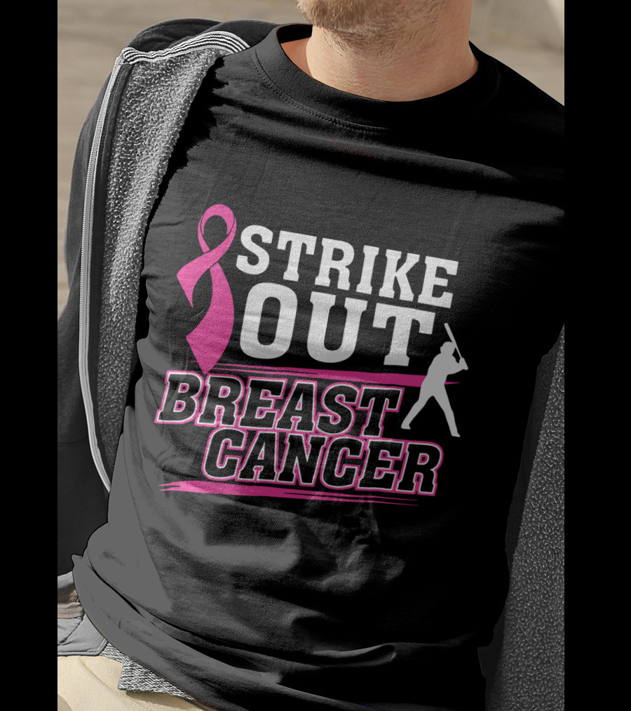 Strike Out Breast Cancer Awareness Baseball T-Shirt