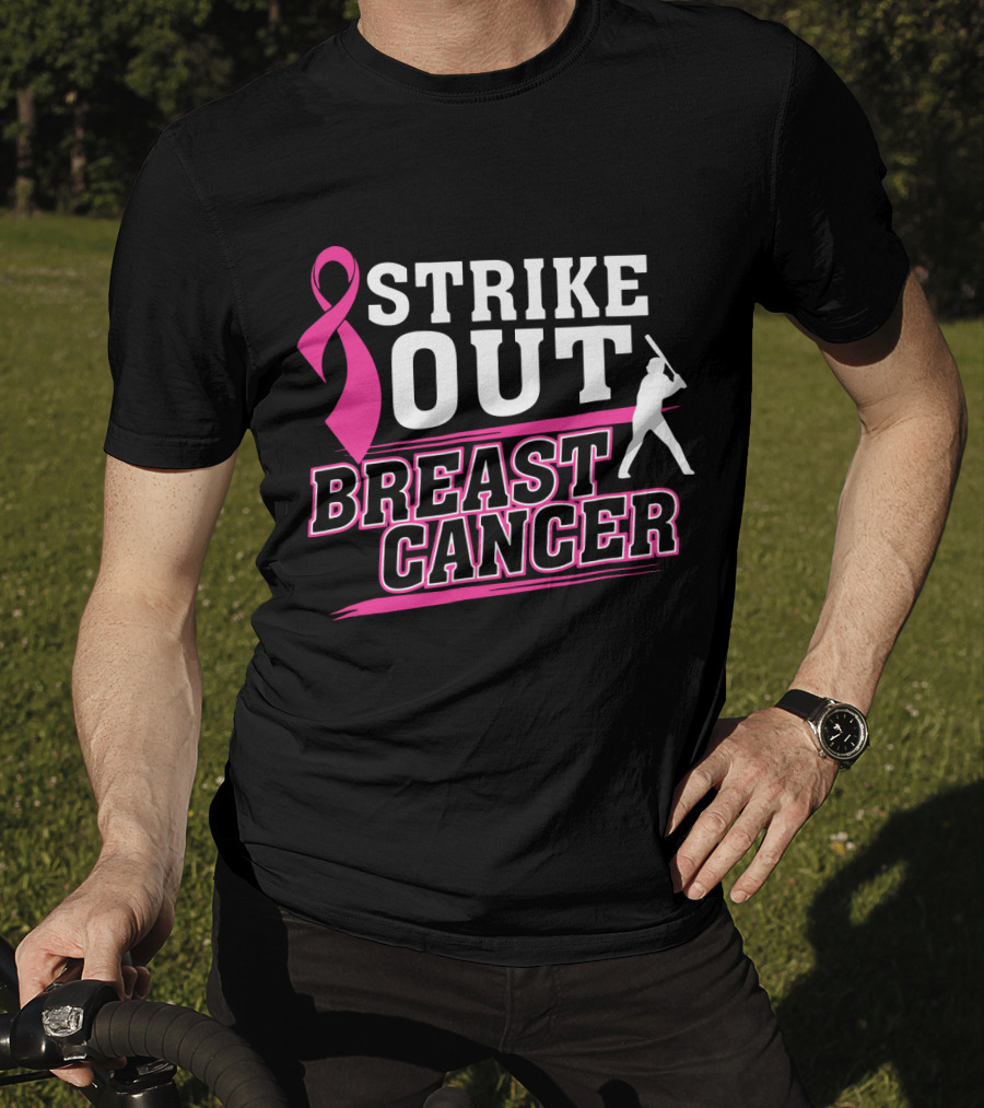 Strike Out Breast Cancer Awareness Baseball T-Shirt