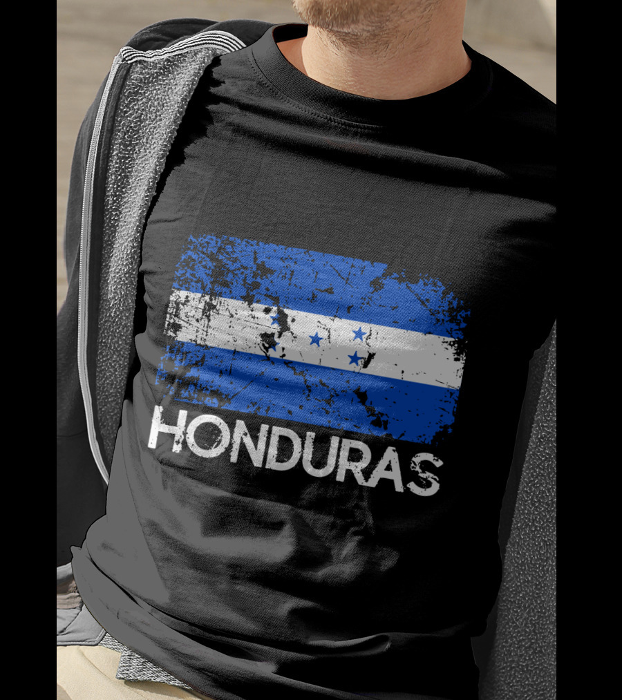 Honduran Flag Vintage Honduras Made In Honduras T-Shirt