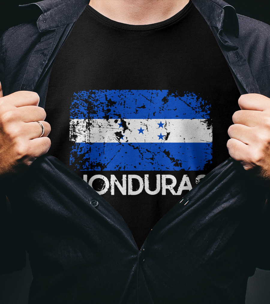 Honduran Flag Vintage Honduras Made In Honduras T-Shirt