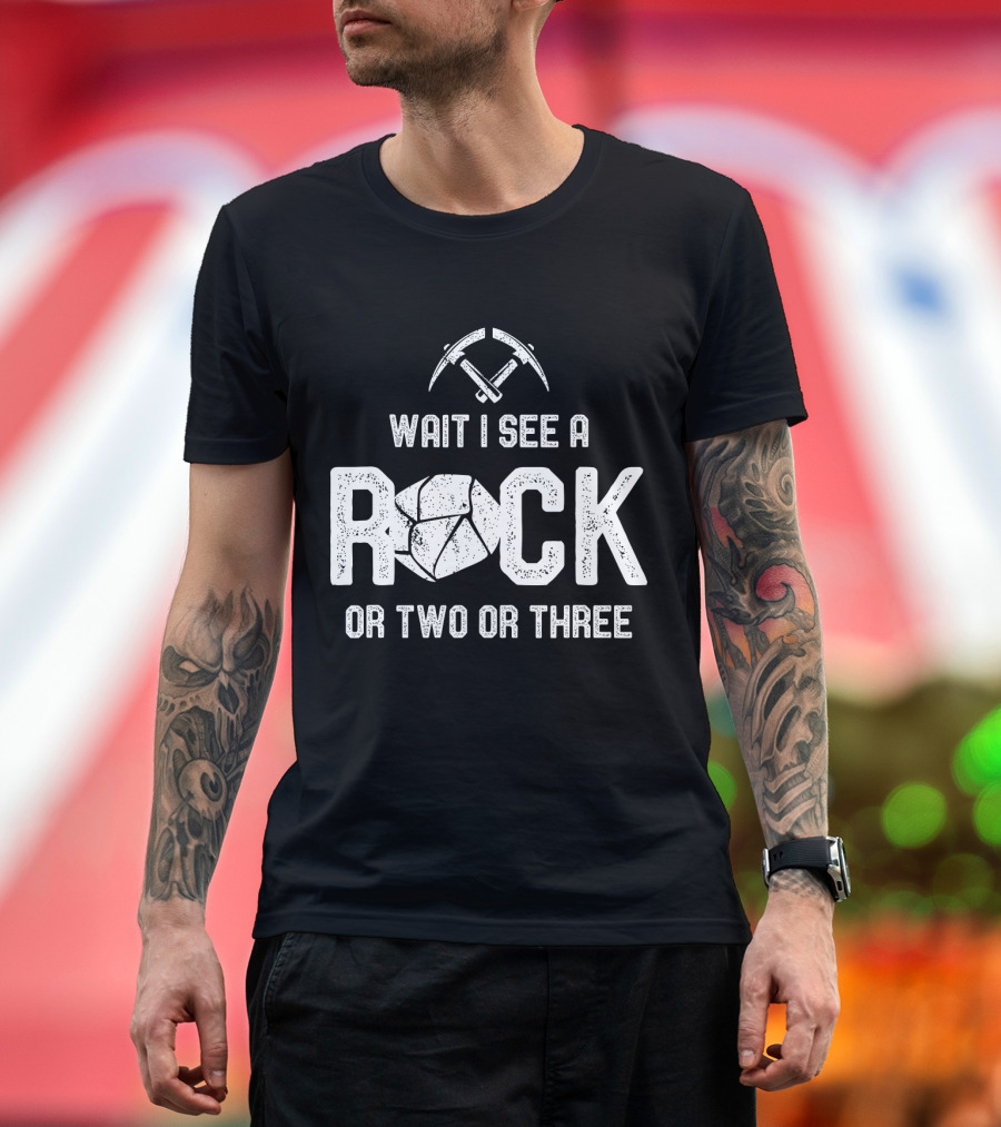 Wait I See A Rock Or Two Or Three T-Shirt
