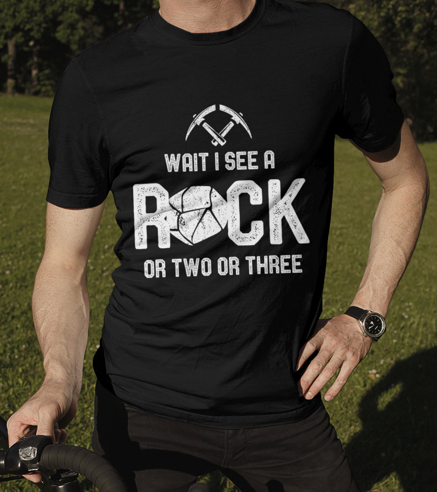 Wait I See A Rock Or Two Or Three T-Shirt