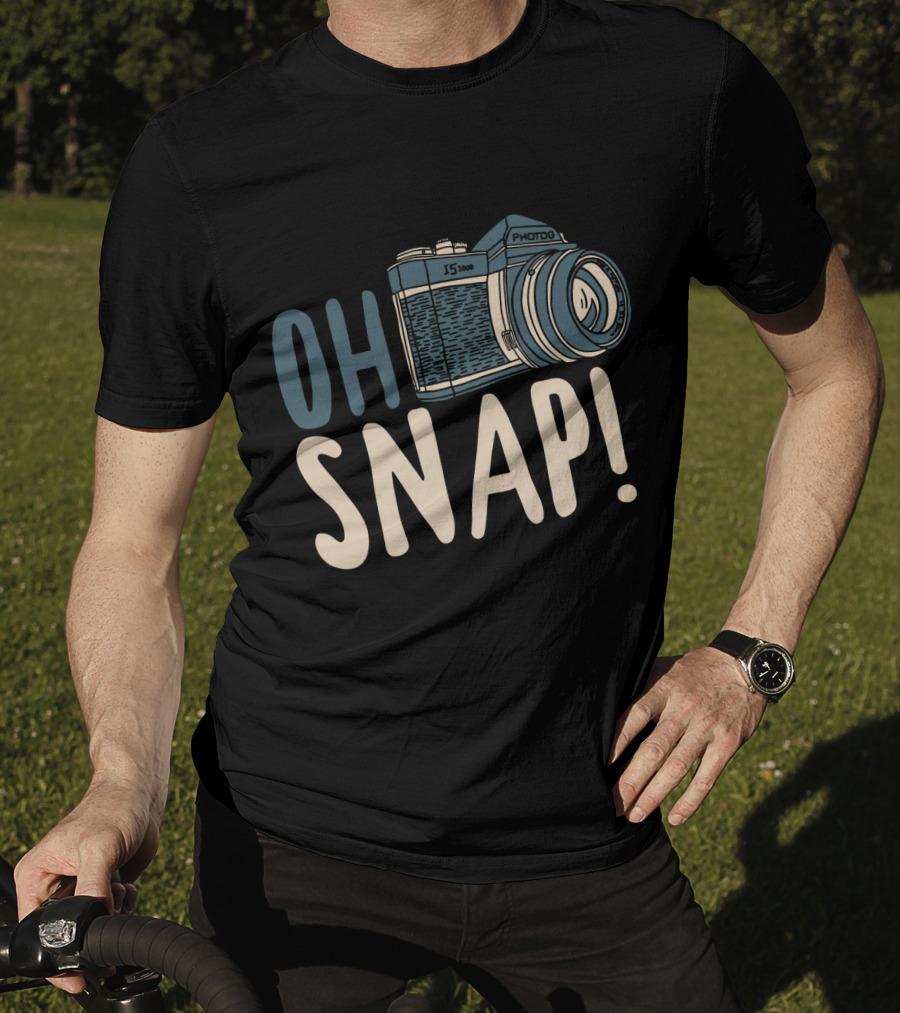 OH SNAP Photography Retro Camera T-Shirt