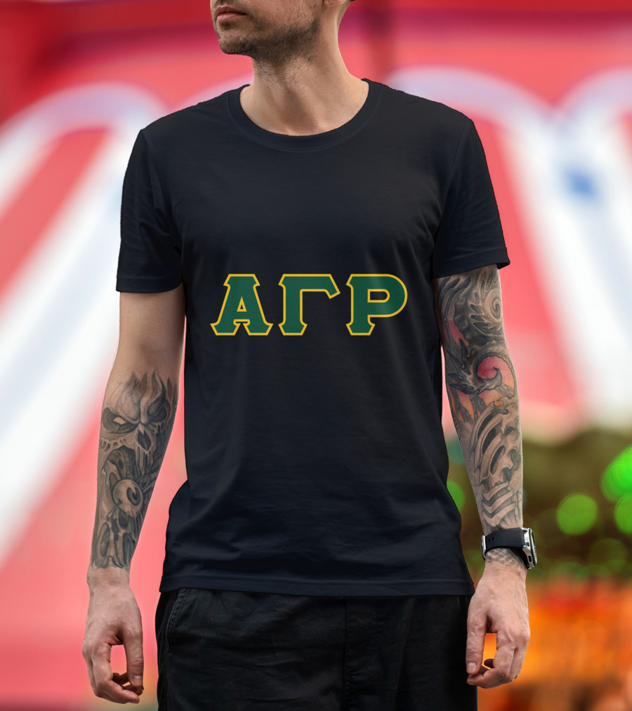 Alpha Gamma Rho Fraternity Greek Letters T-Shirt