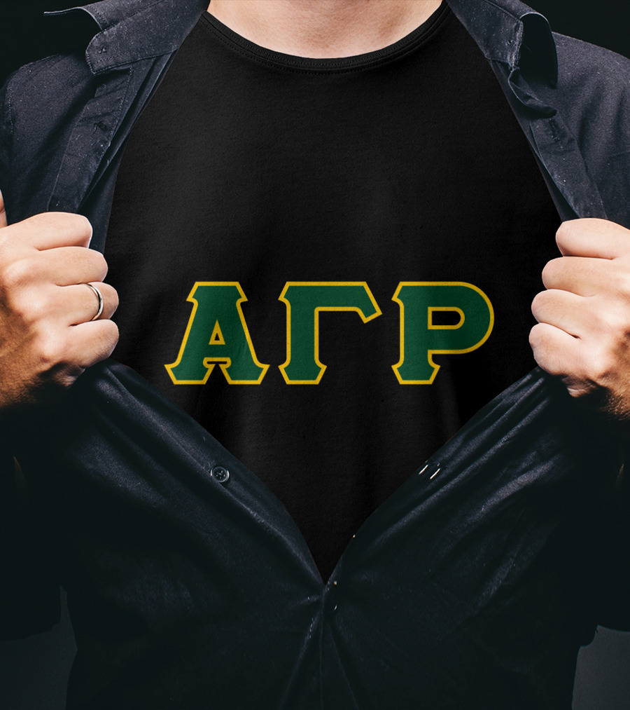 Alpha Gamma Rho Fraternity Greek Letters T-Shirt