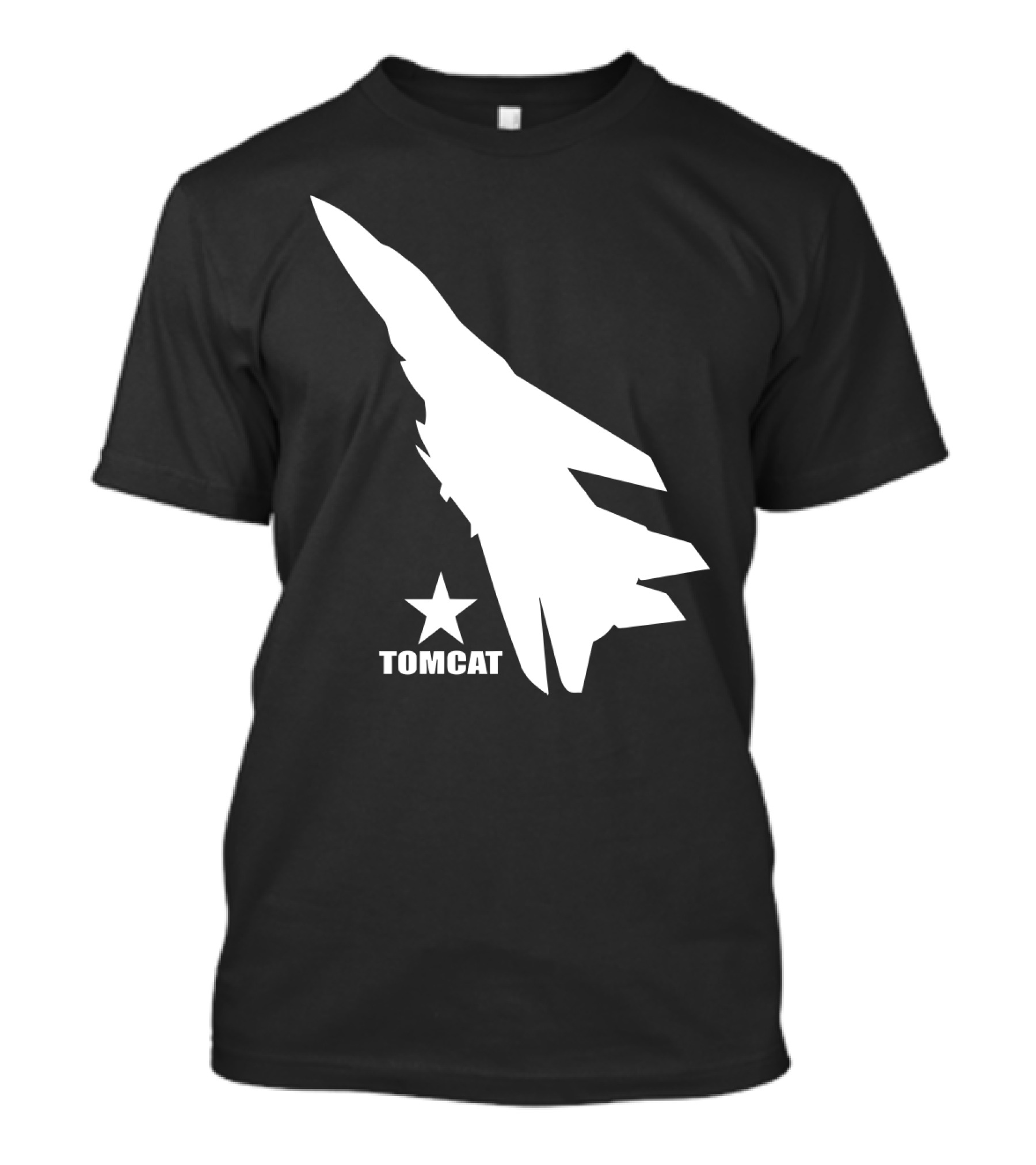 F 14 Tomcat Silhouette With Star T-Shirt