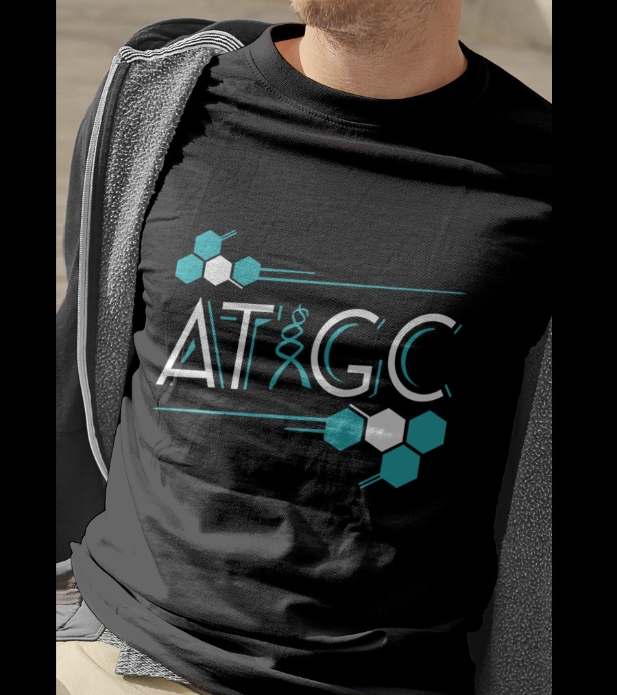 ATGC DNA Funny Science Biology Teachers Molecule Themed T-Shirt