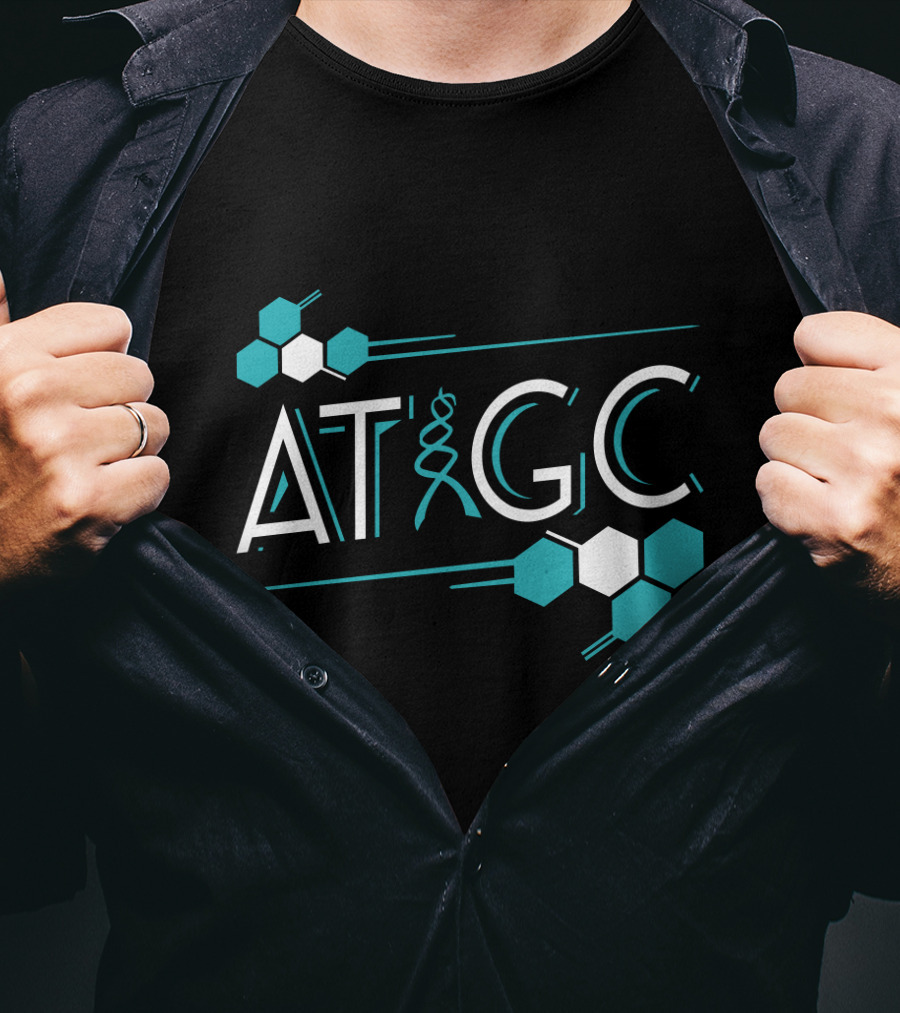 ATGC DNA Funny Science Biology Teachers Molecule Themed T-Shirt