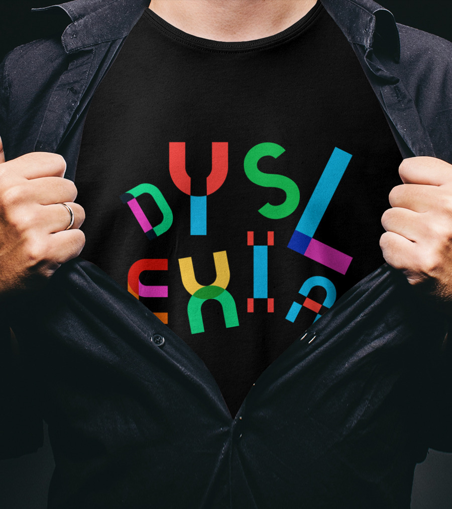 Dyslexia Multicolor Awareness T-Shirt