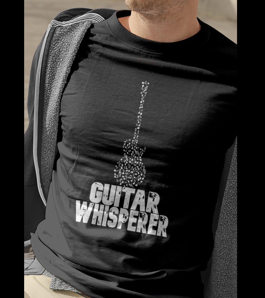 Guitar Whisperer Musical Notes T-Shirt