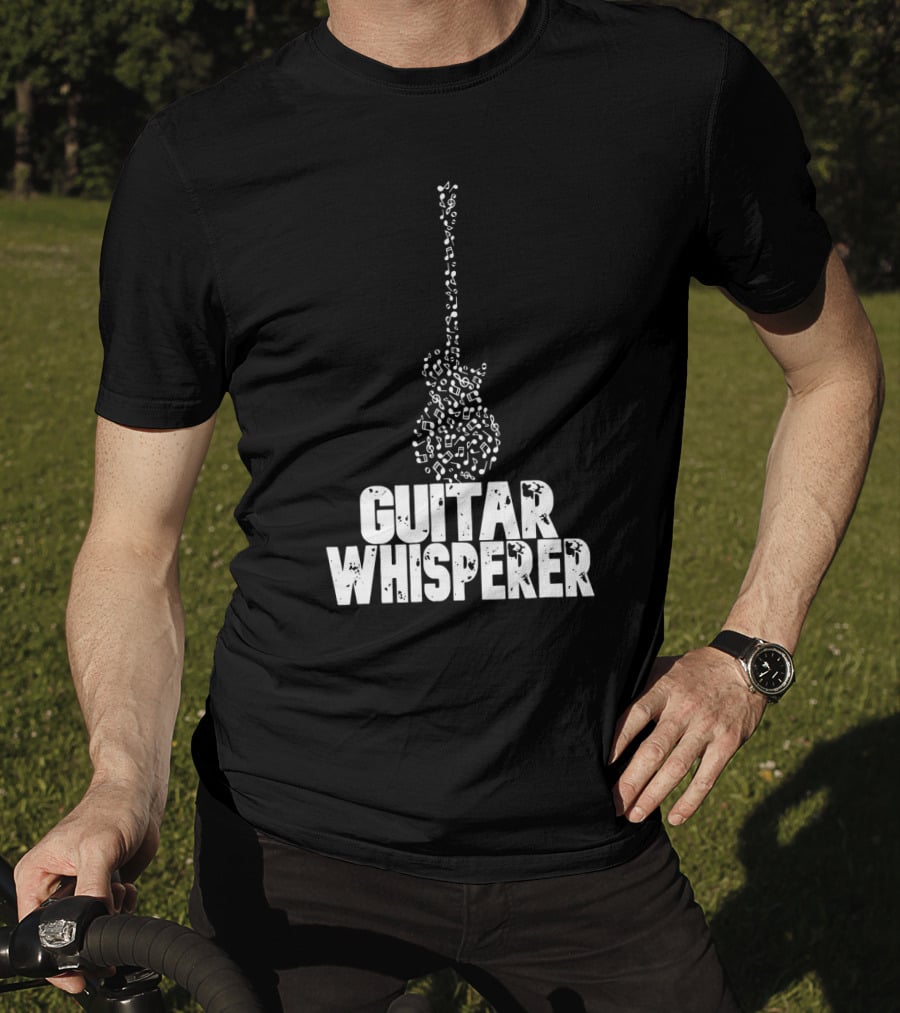 Guitar Whisperer Musical Notes T-Shirt