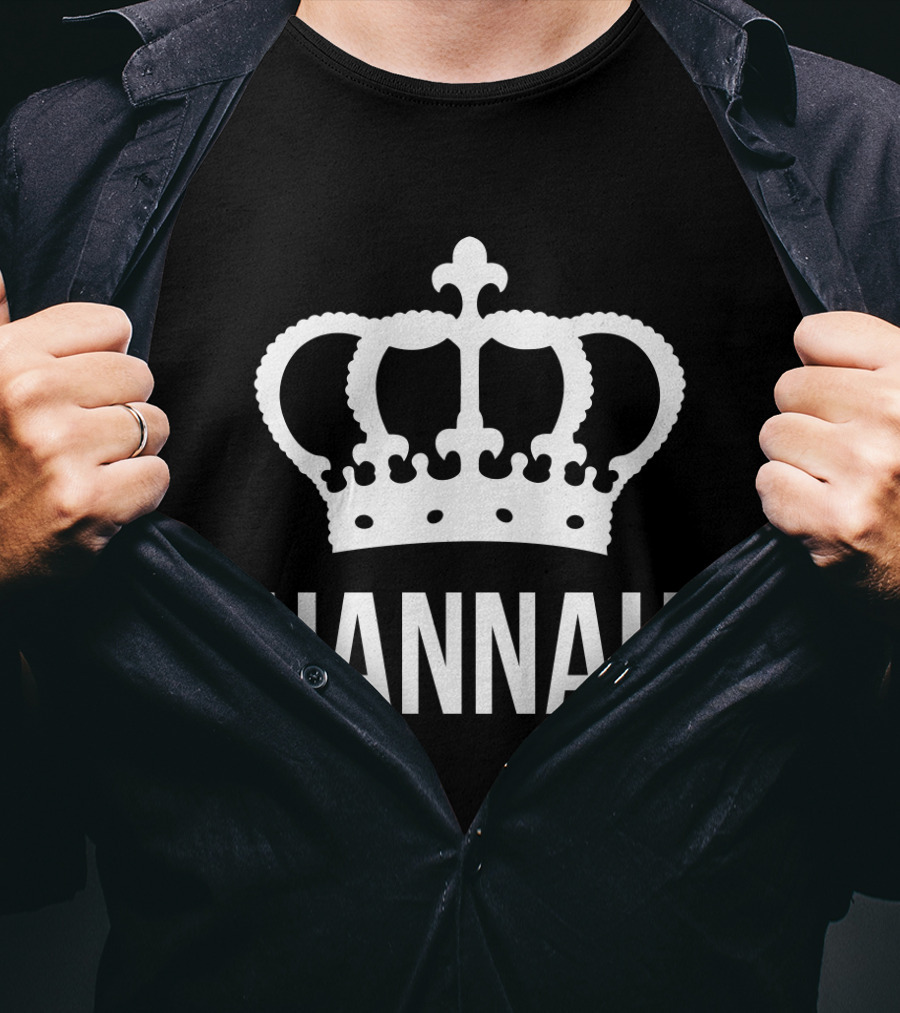 Hannah Name Crown Queen Princess T-Shirt