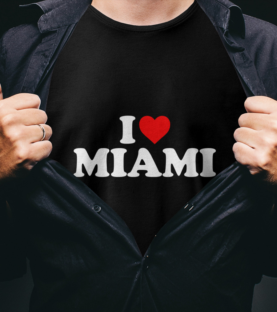 I Love Miami Heart Icon T-Shirt