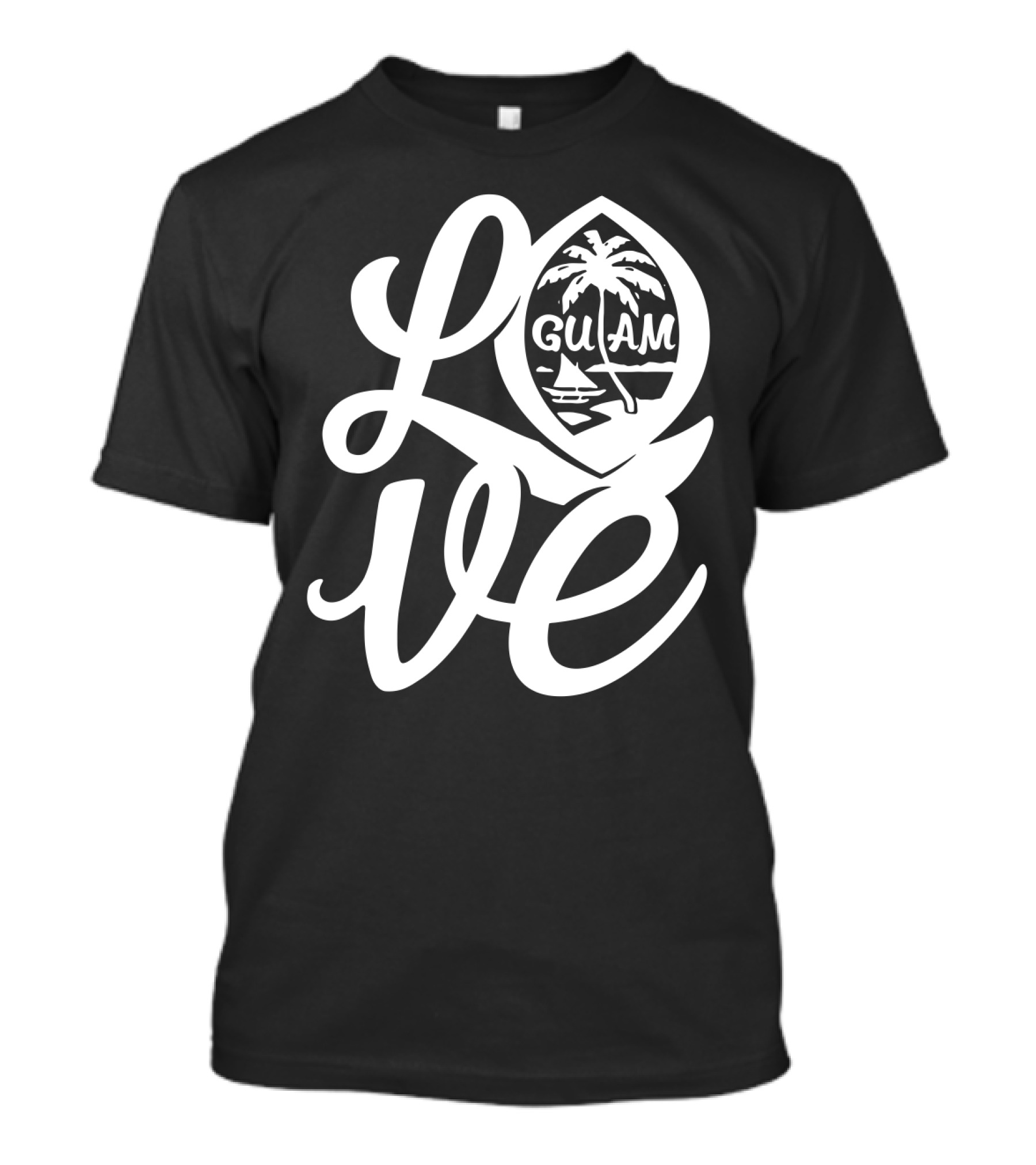 Love Script Guam Guamanian Palm Beach Islander T-Shirt